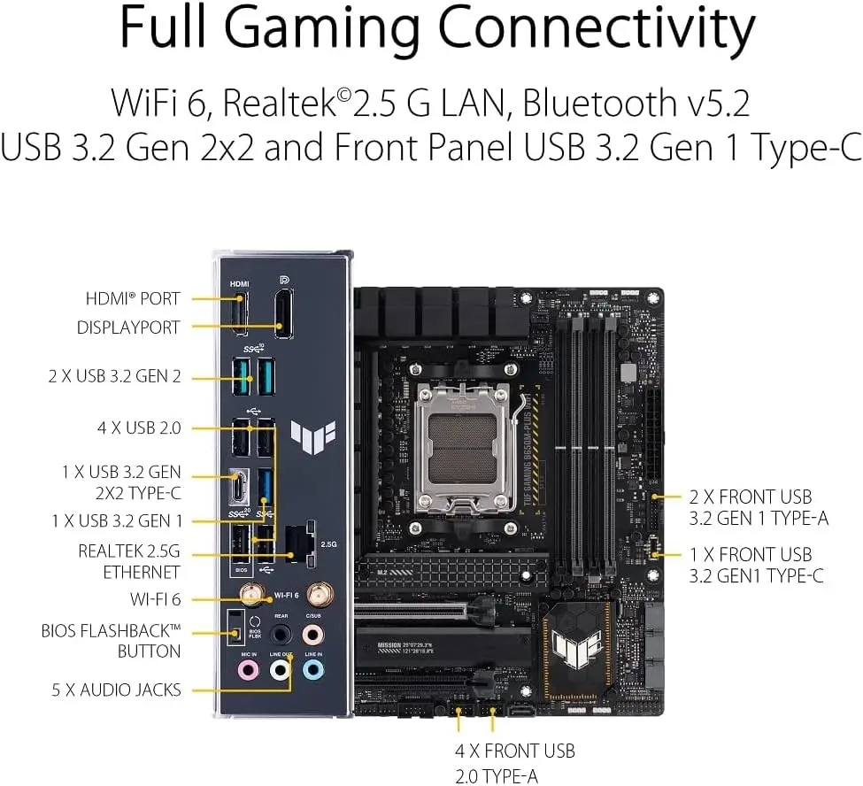 ASUS TUF GAMING B650M PLUS WIF - X870E Atx Motherboard recension och pris